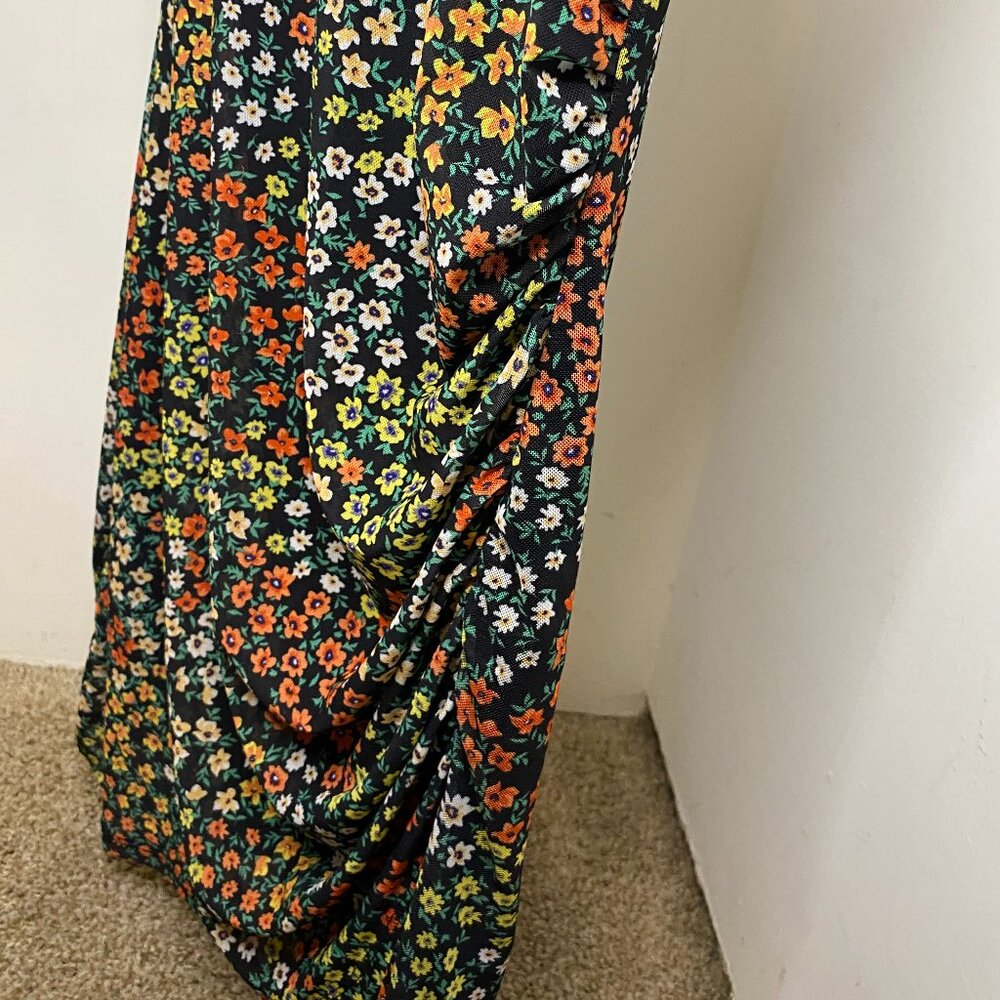 Floral Print Body Con Dress